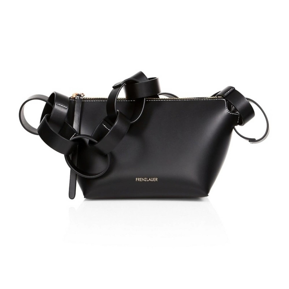 Frenzlauer Bowl Black Leather Shoulder Bag - Picture 1 of 10
